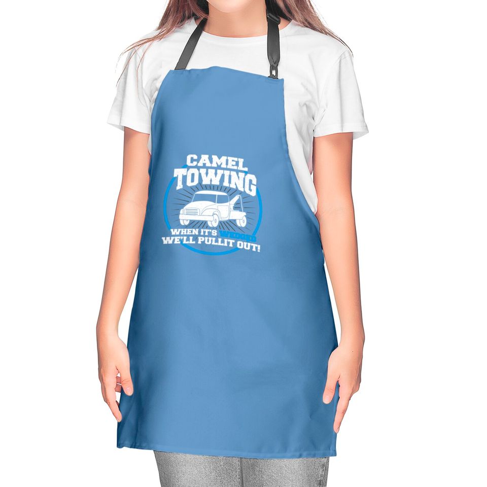 Camel Towing Funny Adult Humor Rude Kitchen Aprons