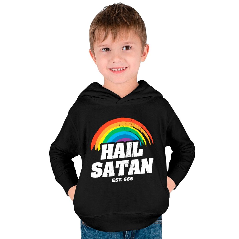 Satanic Funny Satan Kids Pullover Hoodies