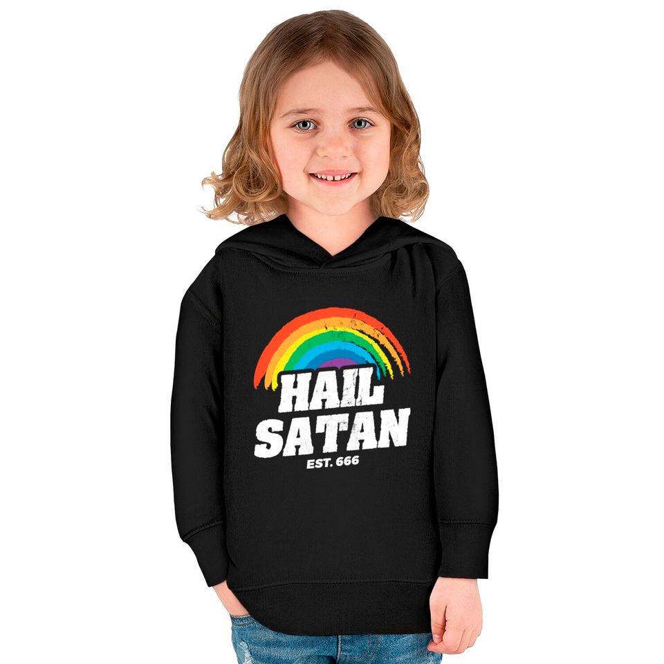 Satanic Funny Satan Kids Pullover Hoodies