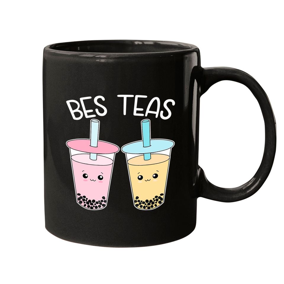 Bes Teas-Besties Bubble-Tea Cute Boba-Best-Friends Mugs