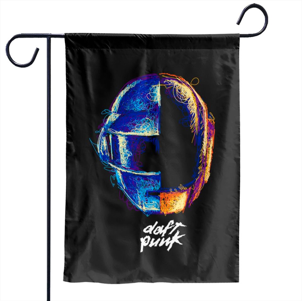 Daft Punk Scribble - Daft Punk Scribble - Garden Flags