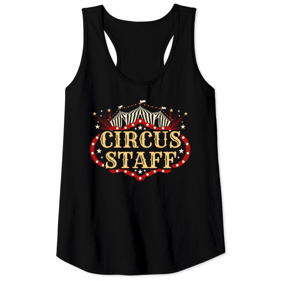 Vintage Circus Themed Birthday Party Circus Staff Tank Tops