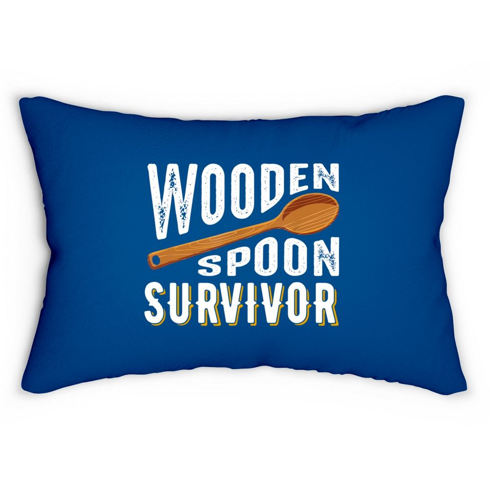 Survivor Lumbar Pillows Wooden Spoon Survivor Champion Funny Gift