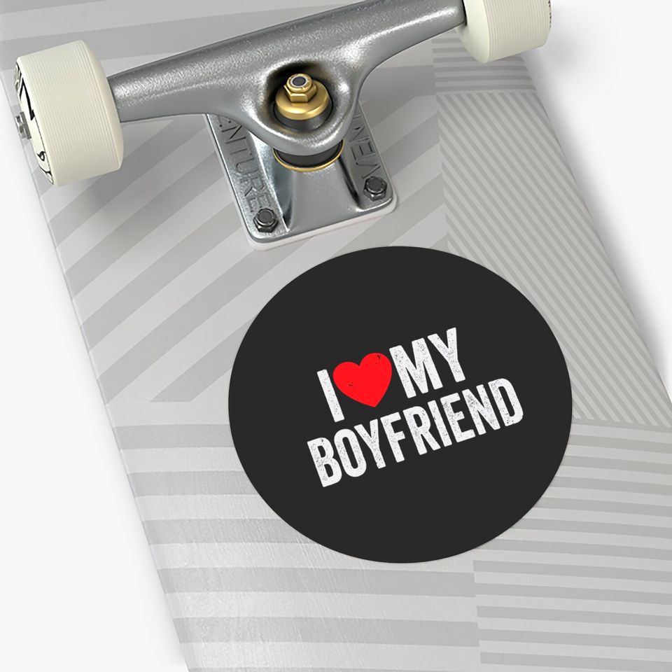 I Red Heart My Boyfriend BF I Love My Boyfriend Stickers