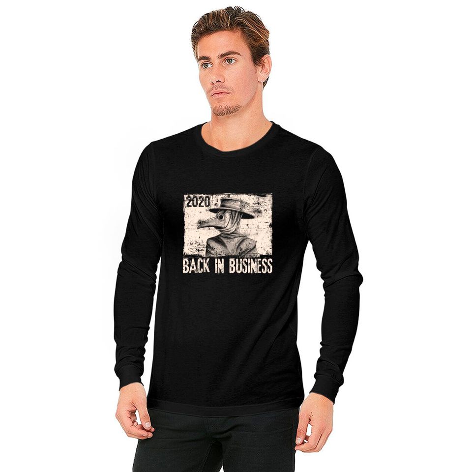 2020 Back In Business Medieval Plague Doctor Top Long Sleeves