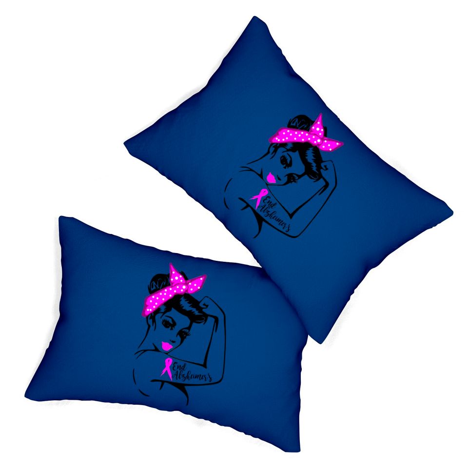 End Alzheimer's Strong Women Lumbar Pillow Lumbar Pillows