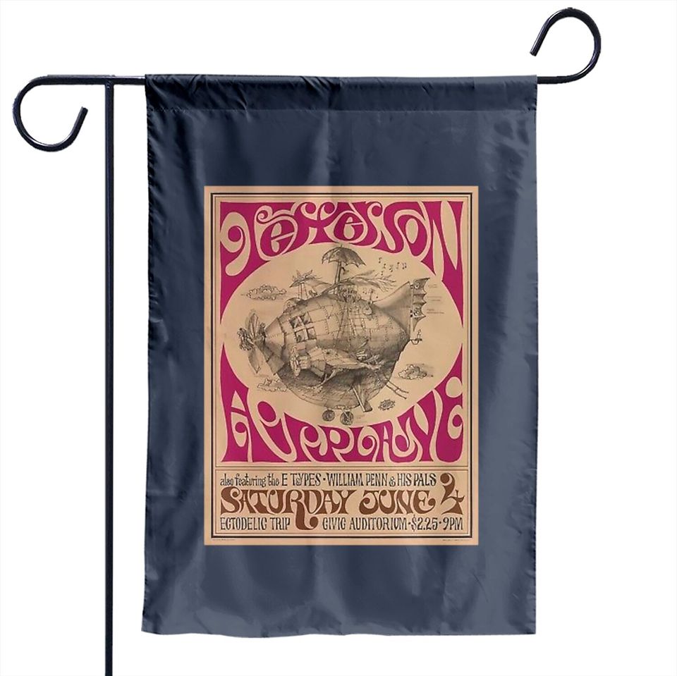 Jefferson Airplane Vintage Poster Classic Garden Flags