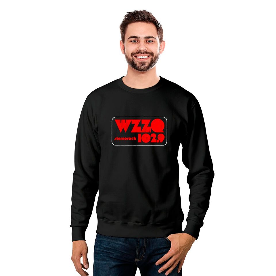 WZZQ Stereorock Jackson, Mississippi / Defunct 80s Radio Station Logo - Radio Station - Sweatshirts