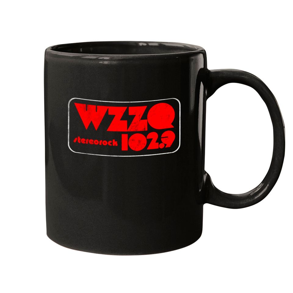 WZZQ Stereorock Jackson, Mississippi / Defunct 80s Radio Station Logo - Radio Station - Mugs