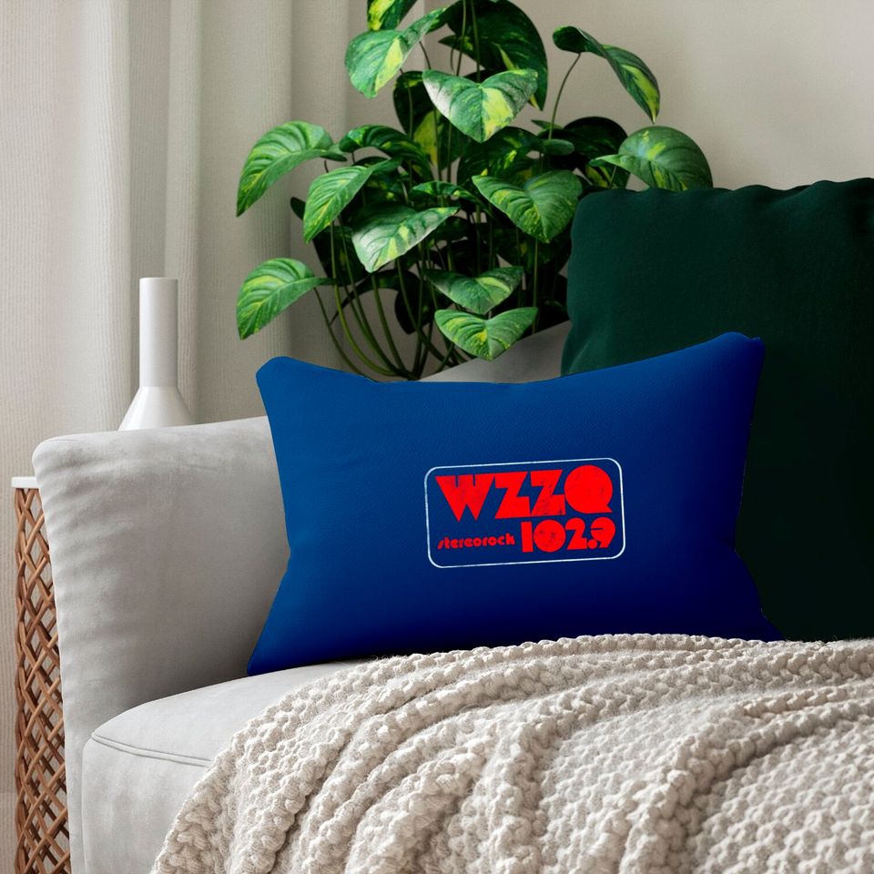 WZZQ Stereorock Jackson, Mississippi / Defunct 80s Radio Station Logo - Radio Station - Lumbar Pillows