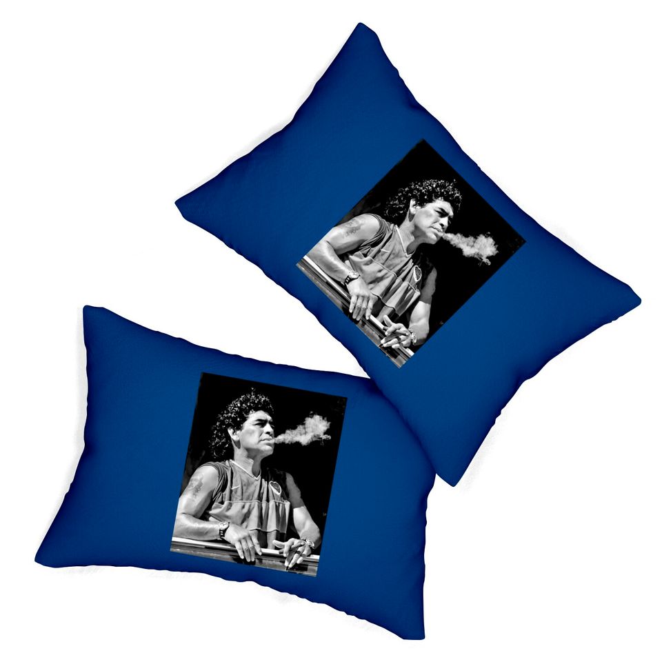SMOKING MY LIFE - Diego Maradona - Lumbar Pillows