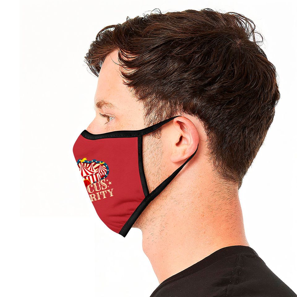 Circus Party Face Mask - Circus Face Mask - Circus Security Face Masks