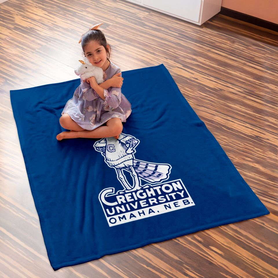 Restored Bluejays Design #1 - Creighton University - Baby Blankets