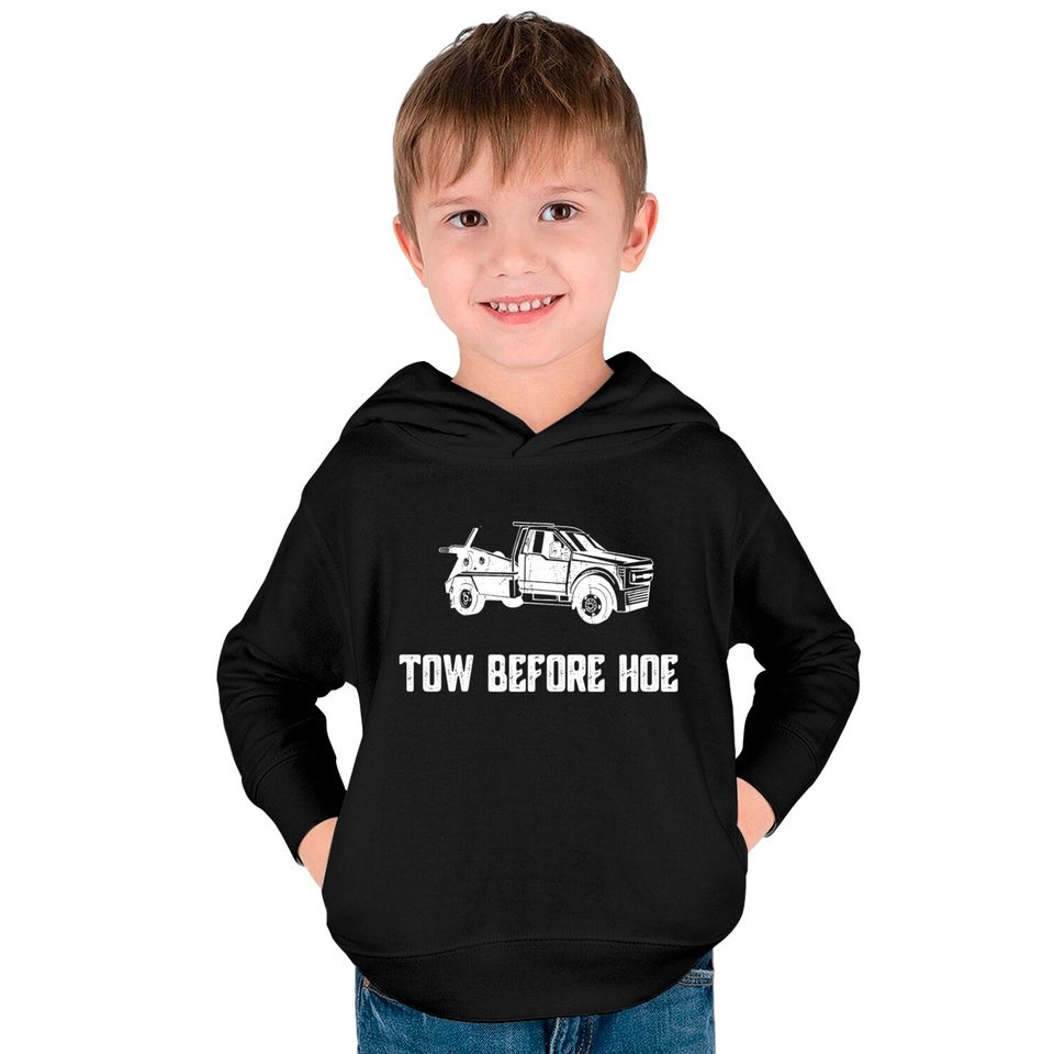 Tow Truck Kids Pullover Hoodies