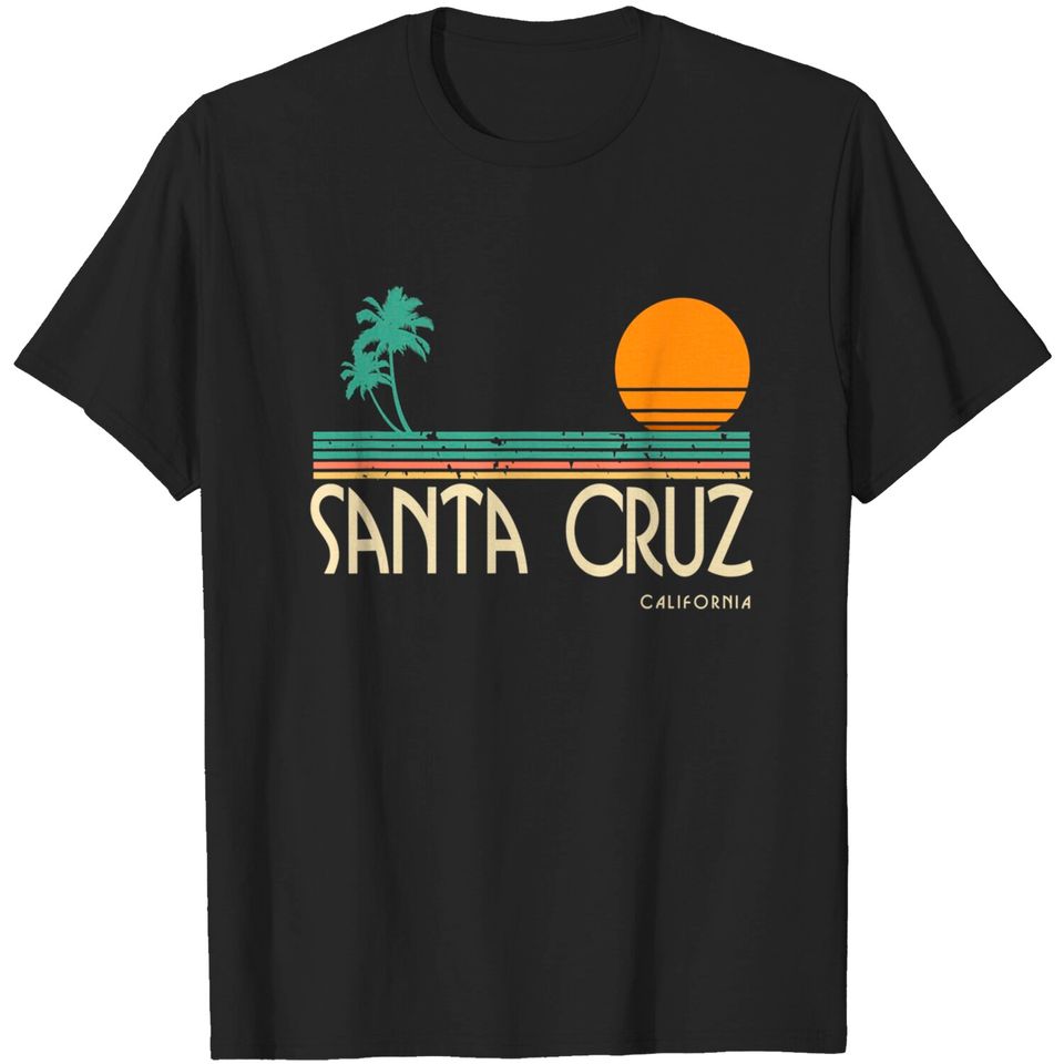 Sunset Santa Cruz T-shirt Vintage California Palms