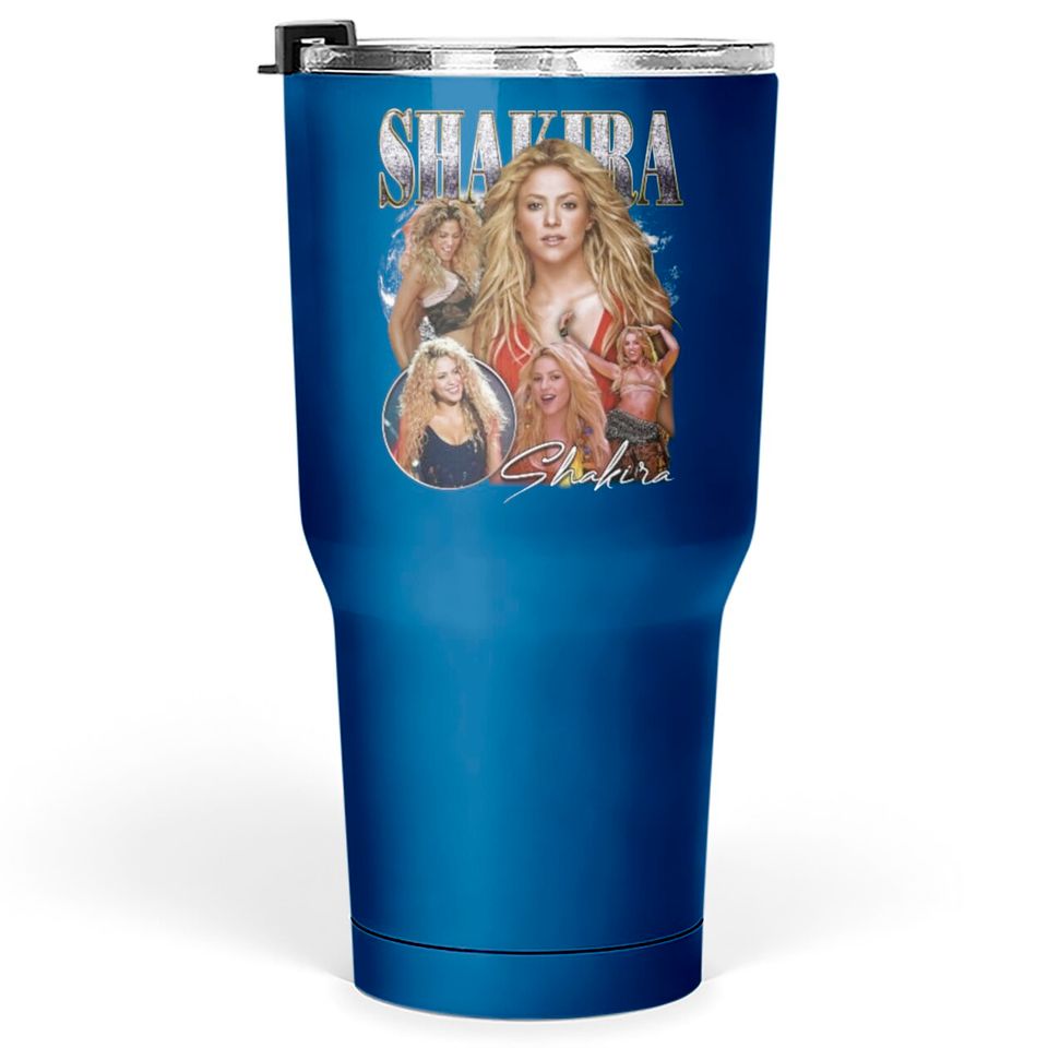 SHAKIRA Vintage Tumblers 30 oz - Shakira 90s bootleg retro Tumblers 30 oz