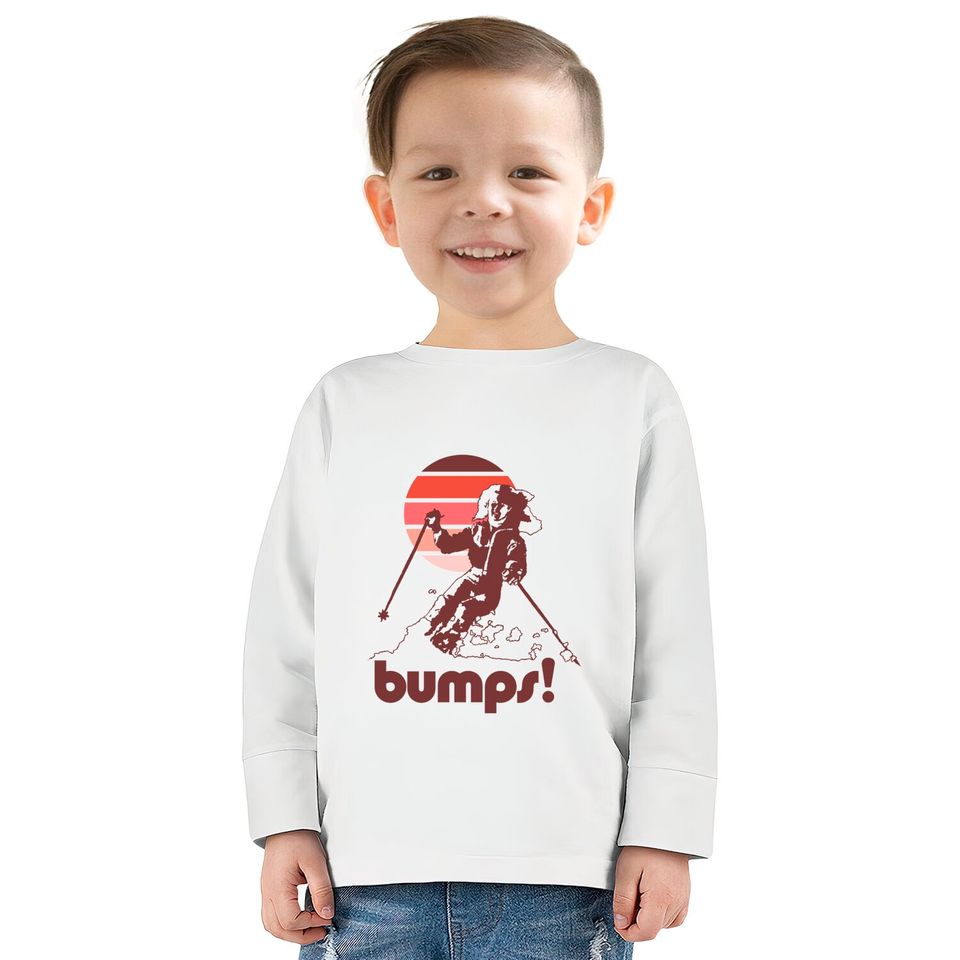 Bumps! - Skiing -  Kids Long Sleeve T-Shirts
