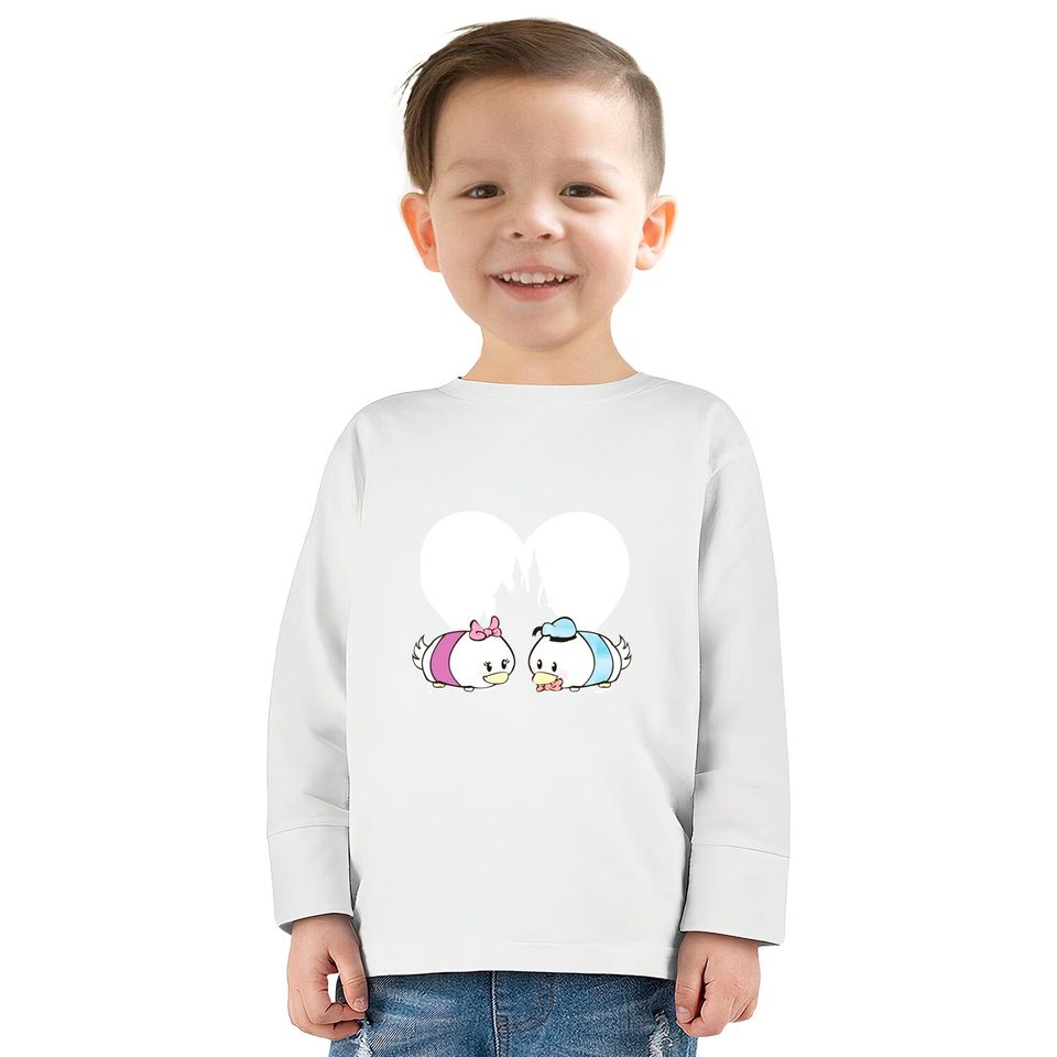 Tsum Tsum Love - Donald & Daisy - Disney -  Kids Long Sleeve T-Shirts
