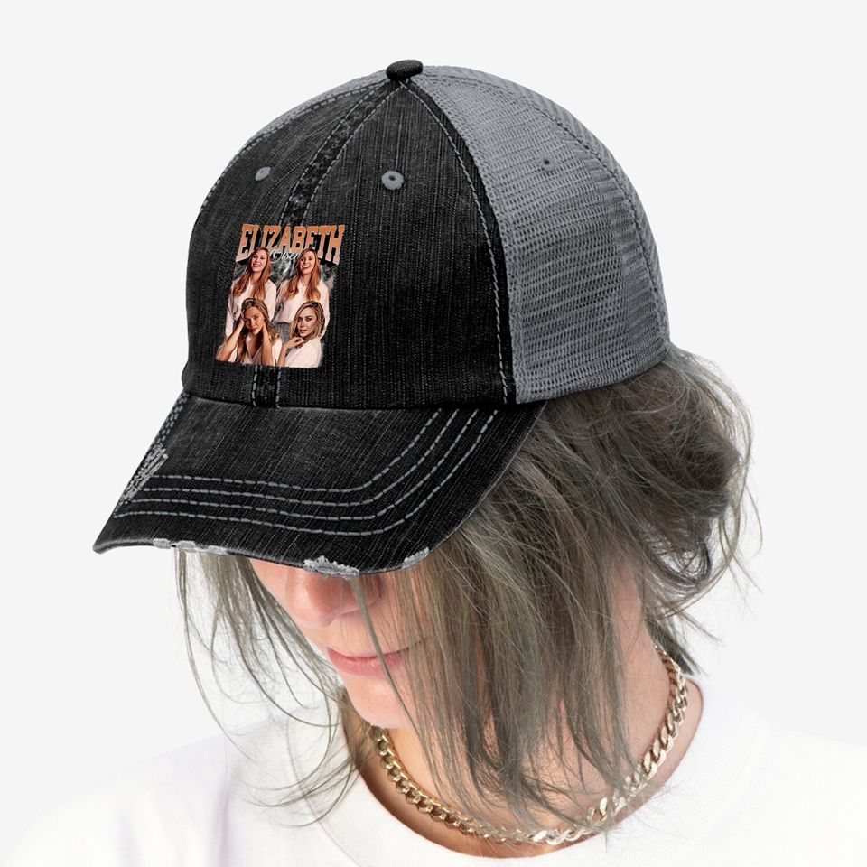 Elizabeth Olsen Trucker Hat Vintage Graphic Trucker Hats