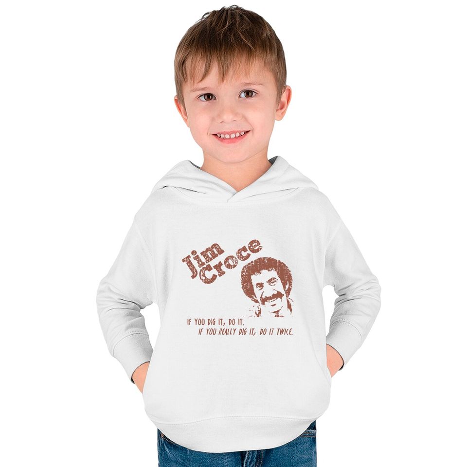 Jim Croce Unisex Kids Pullover Hoodies
