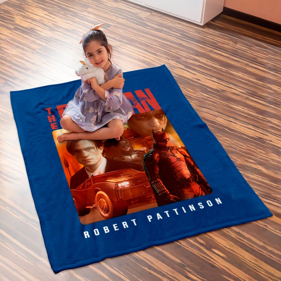 The Batman - Robert Pattinson - Short Sleeve Baby Blanket, Movie Lover, Gift For Fan Baby Blanket