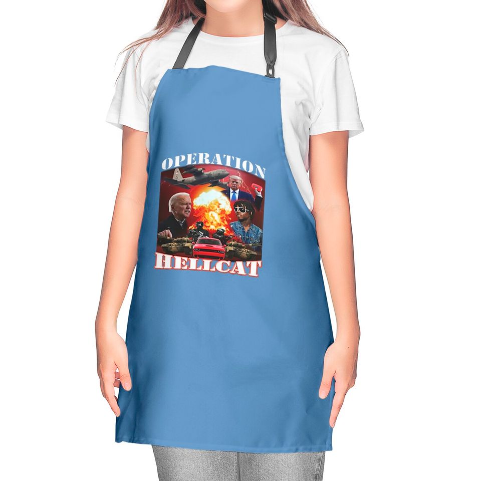 Operation Hellcat Kitchen Aprons, Biden Die For This Hellcat Kitchen Aprons