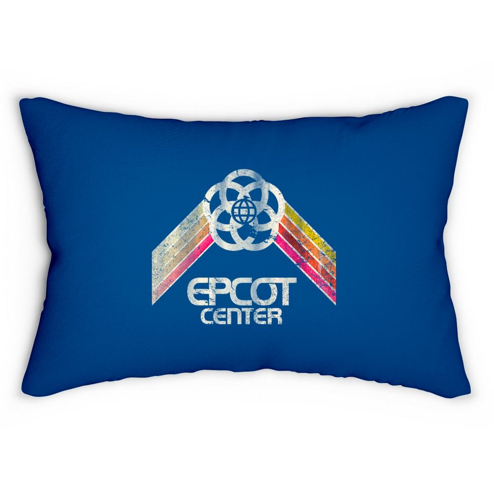 EPCOT Center Vintage Logo - Epcot Center - Lumbar Pillows