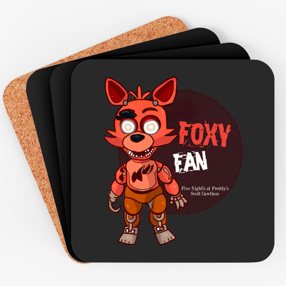 Five Night's at Freddy's Foxy Fan - Five Nights At Freddys - Coasters