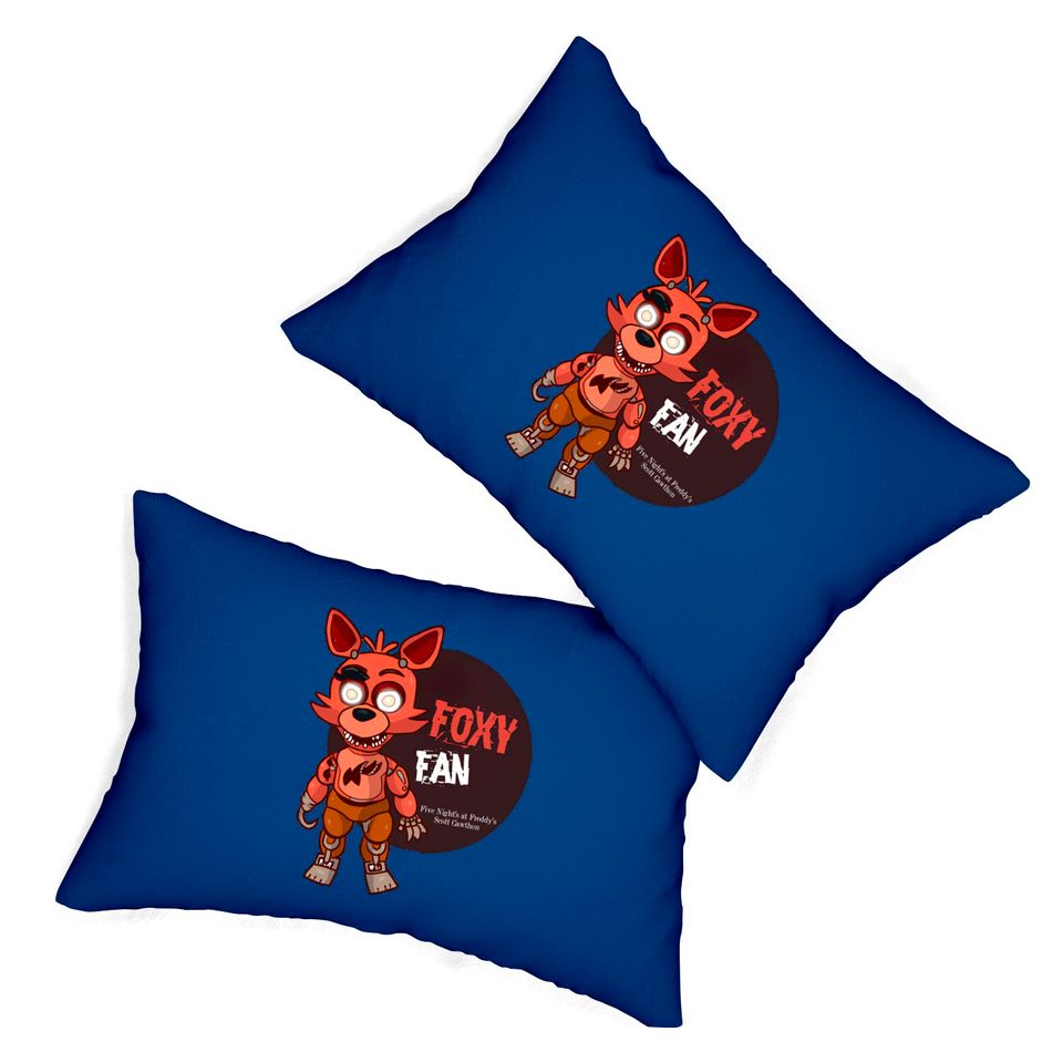 Five Night's at Freddy's Foxy Fan - Five Nights At Freddys - Lumbar Pillows