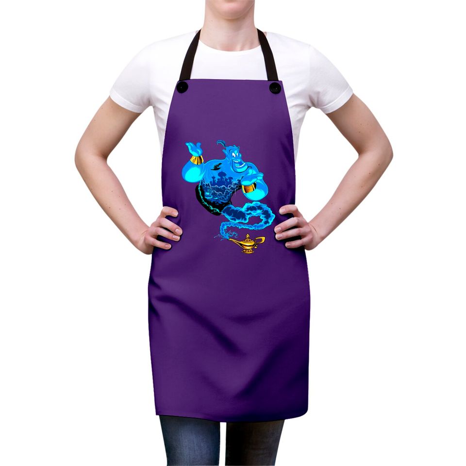 Disney Aladdin Genie Portrait Agrabah Fill Aprons