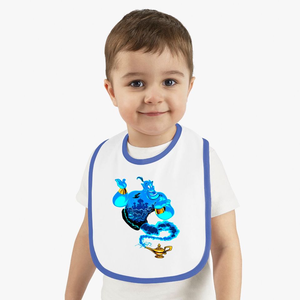 Disney Aladdin Genie Portrait Agrabah Fill Bibs