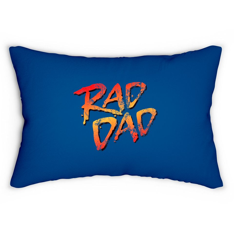 RAD DAD - 80s Nostalgic Gift for Dad, Birthday Father's Day Lumbar Pillows