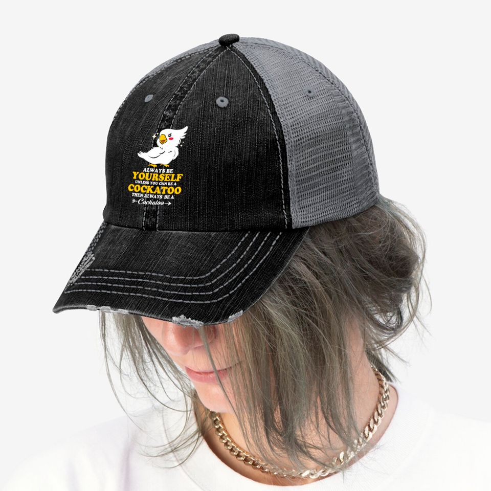 Cockatoo Birdie Parrot Bird Plumage Parakeet Cheep Trucker Hats