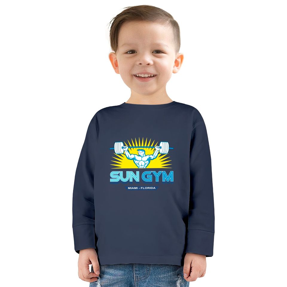 sun gym shirt  Kids Long Sleeve T-Shirts