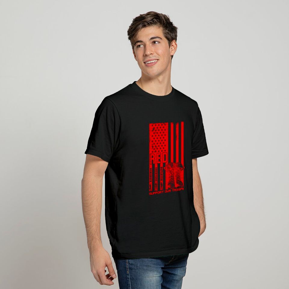 Remember Everyone Deployed - Red Friday Military T-Shirts