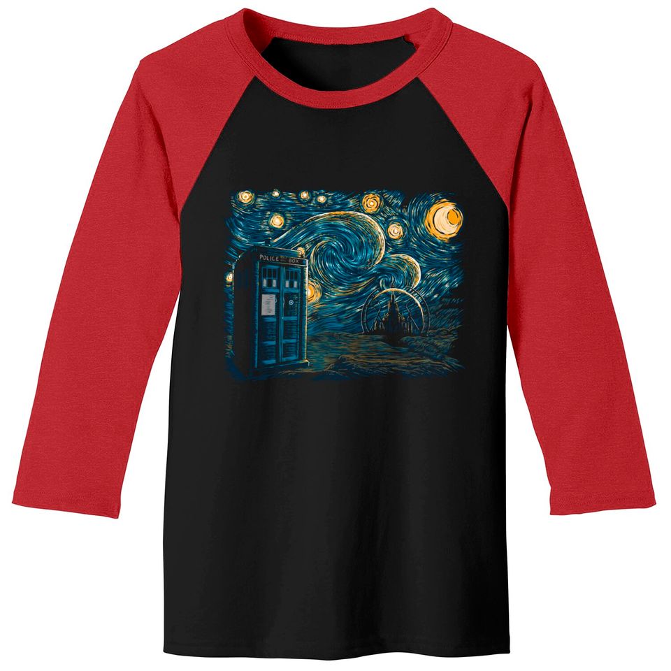 Starry Gallifrey - Doctor Who - Baseball Tees