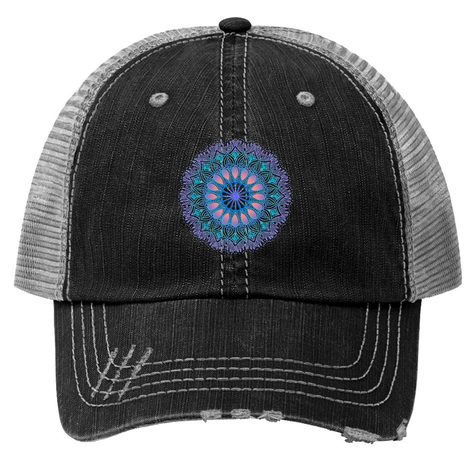 Mandala doodle0009 - Mandala - Trucker Hats