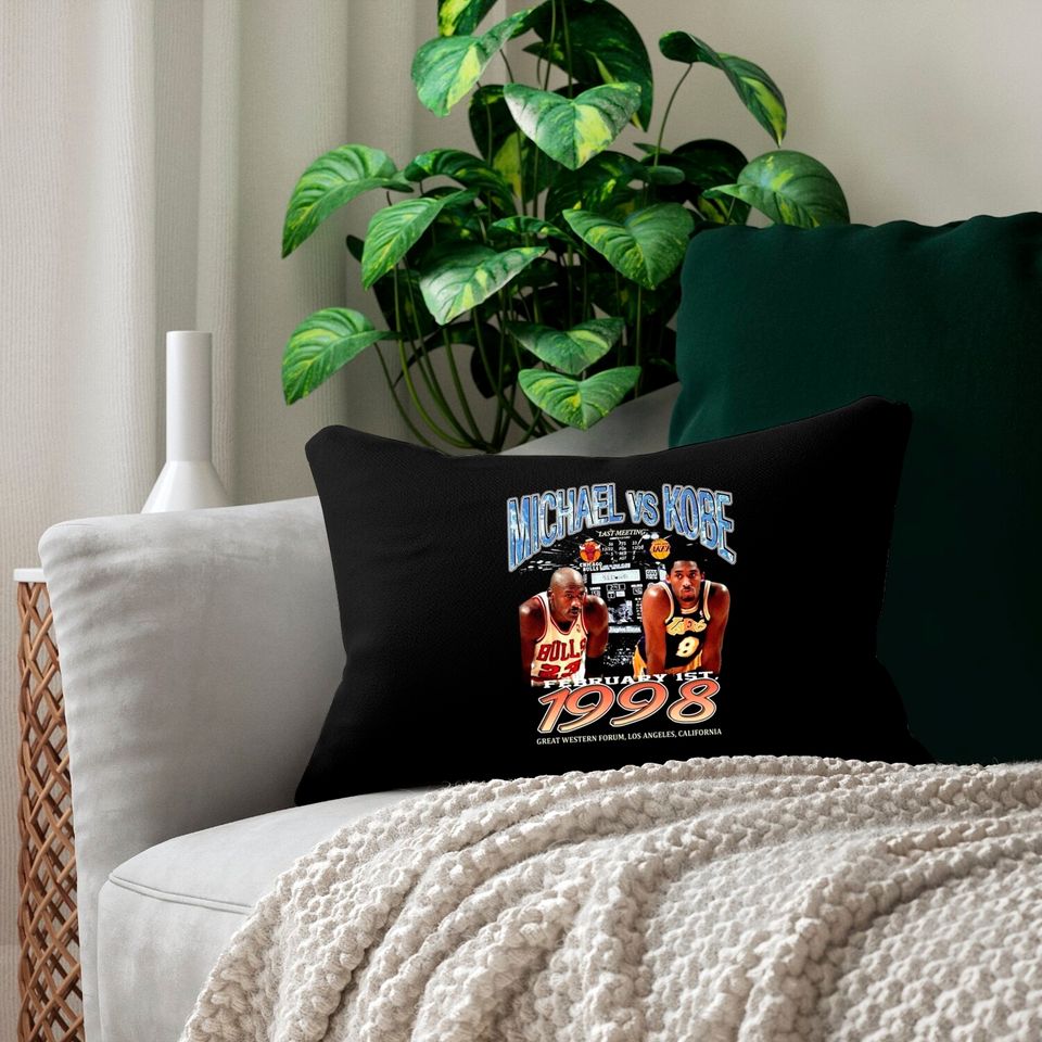 Legend Kobe Bryant x Michael Jordan Vintage Lumbar Pillows