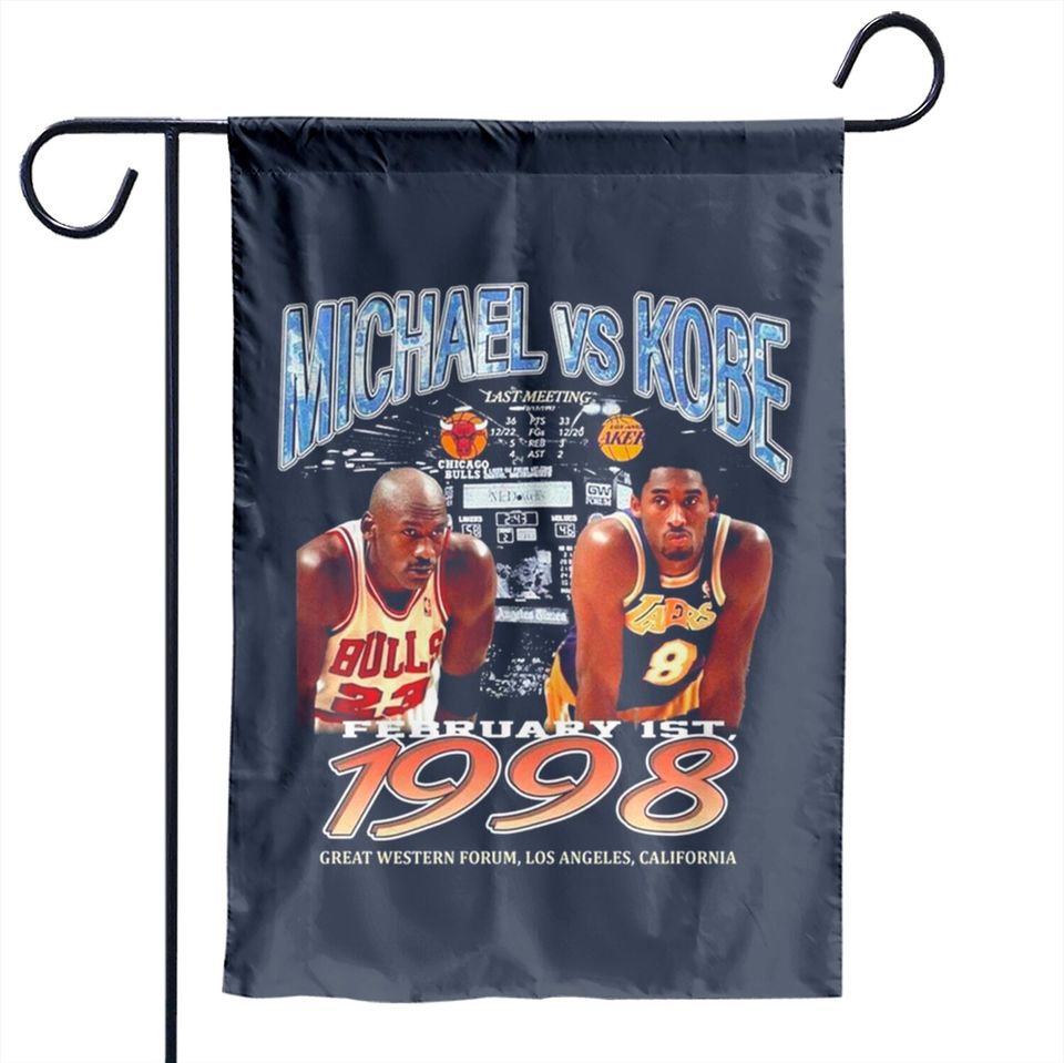 Legend Kobe Bryant x Michael Jordan Vintage Garden Flags