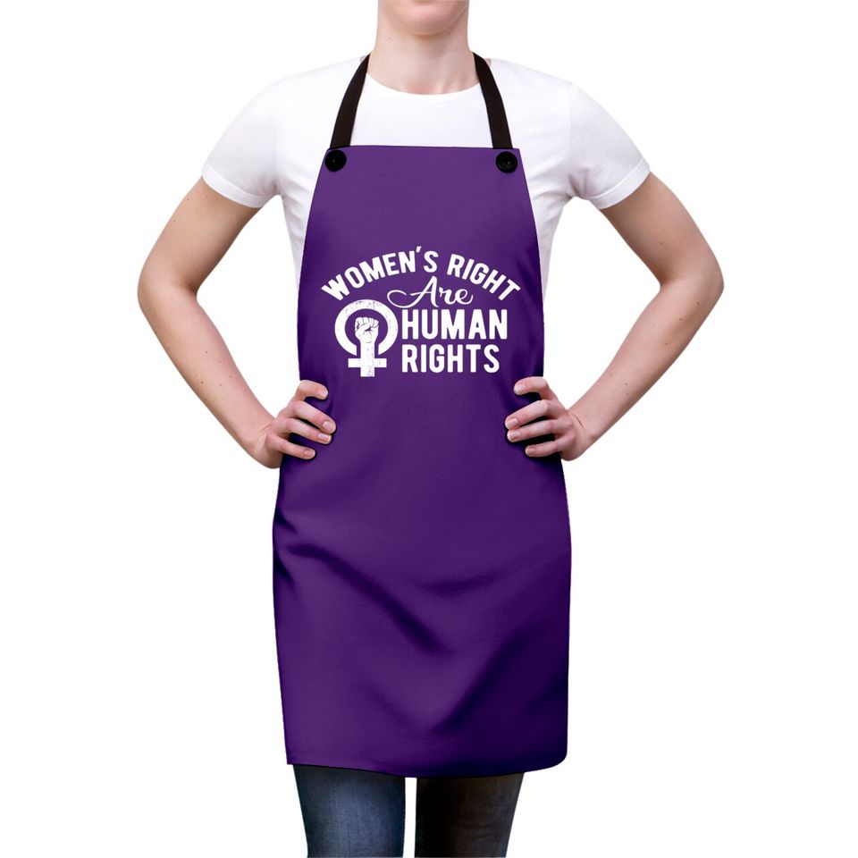 Women's rights are human rights Aprons