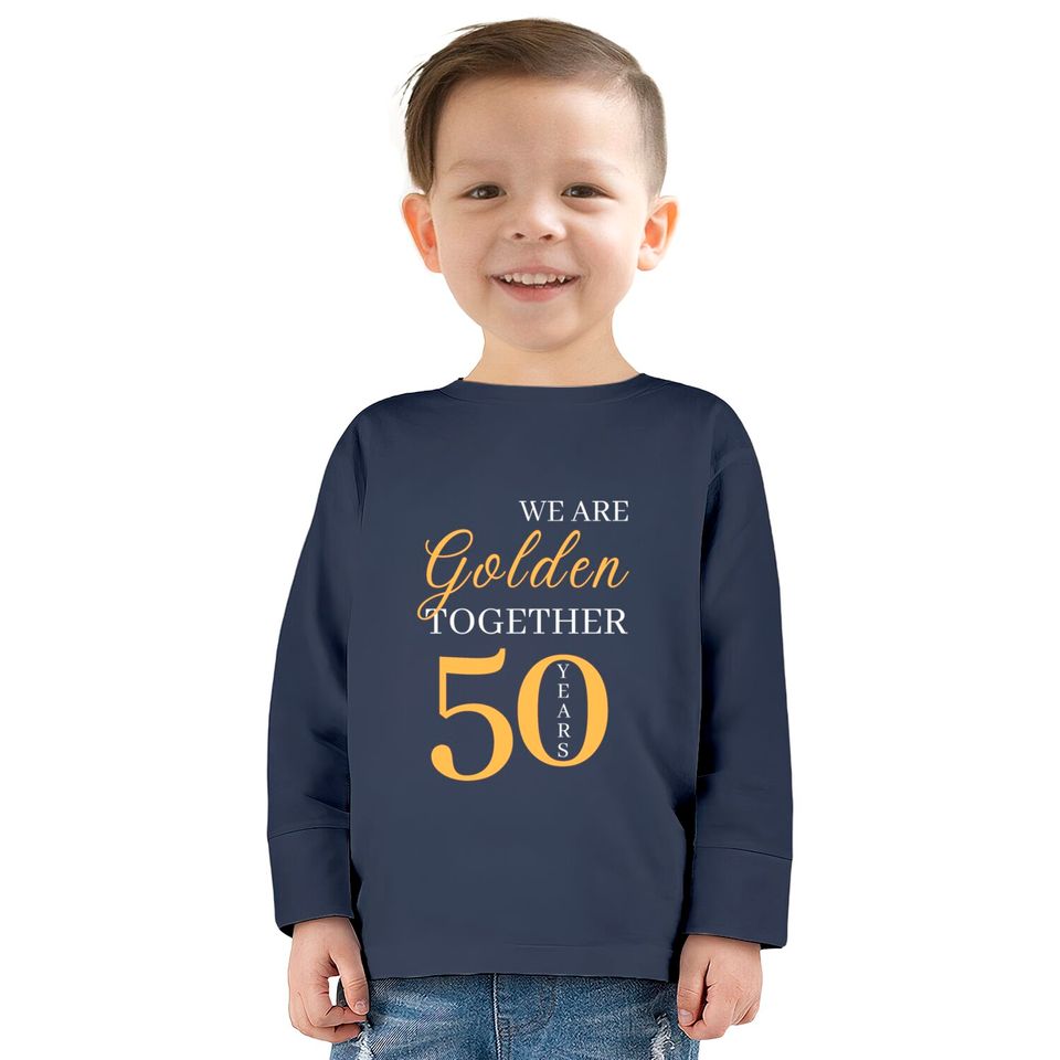 50th Golden Marriage Anniversary  Kids Long Sleeve T-Shirts