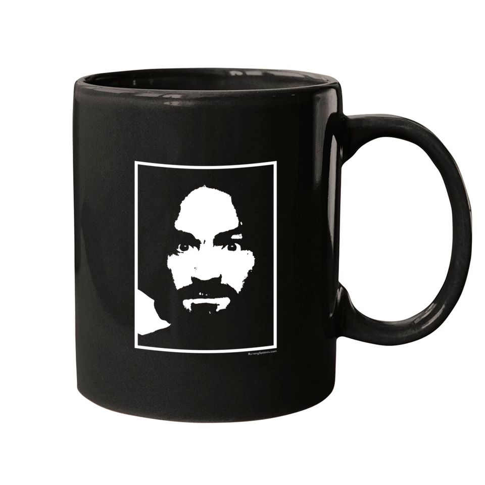 Charlie Don't Surf - Classic Face from Life Magazine - Charles Manson - Mugs