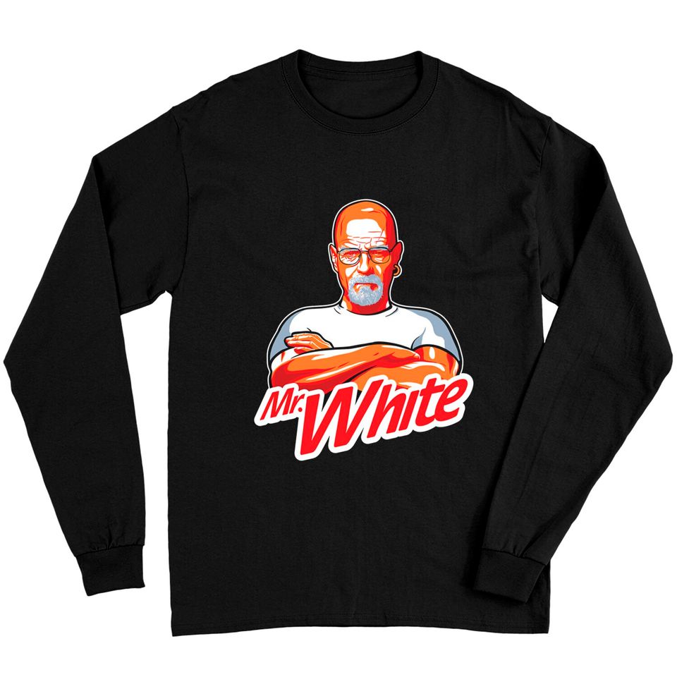 Mr. White on a dark tee - Breaking Bad - Long Sleeves