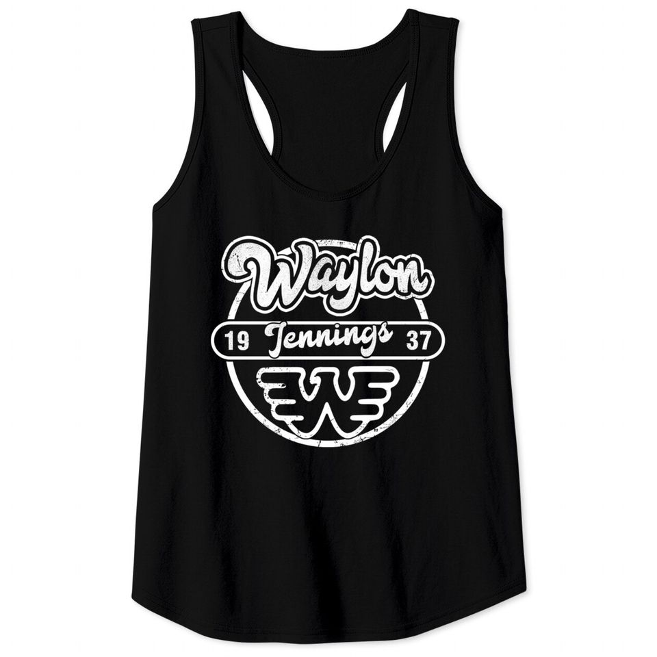 waylon jennings - Waylon Jennings - Tank Tops
