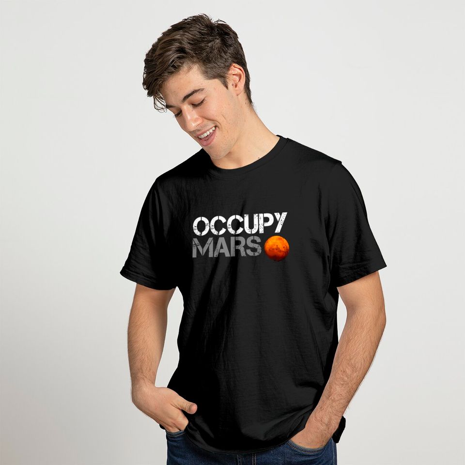 elon musk occupy mars T-shirt