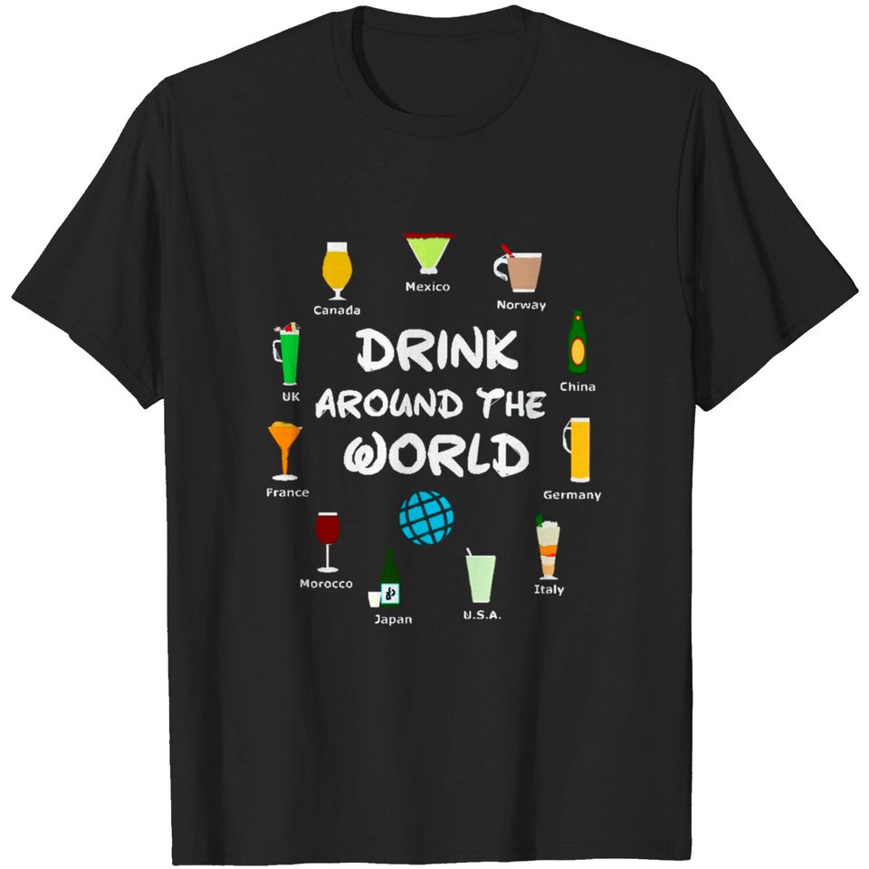 EPCOT Drink Around The World - Wdw - T-Shirt