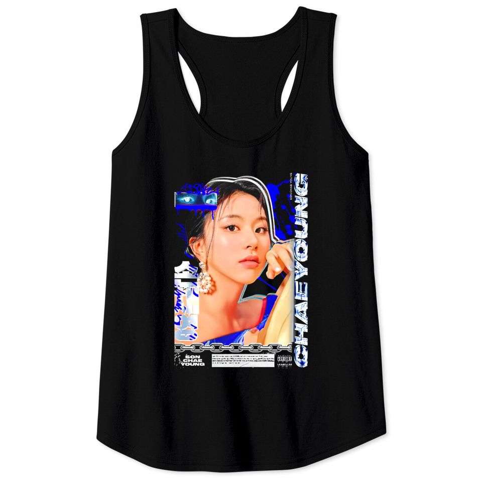 CHAEYOUNG TWICE, KPOP Vintage Style Tank Tops
