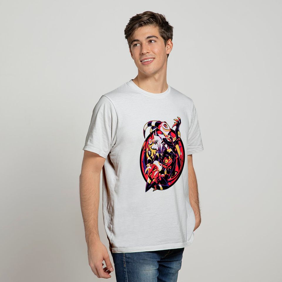 Hazbin Hotel Merch Helluva Boss Group T-shirt