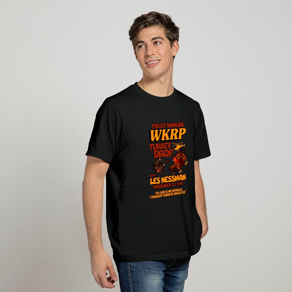 wkrp turkey drop T-shirt