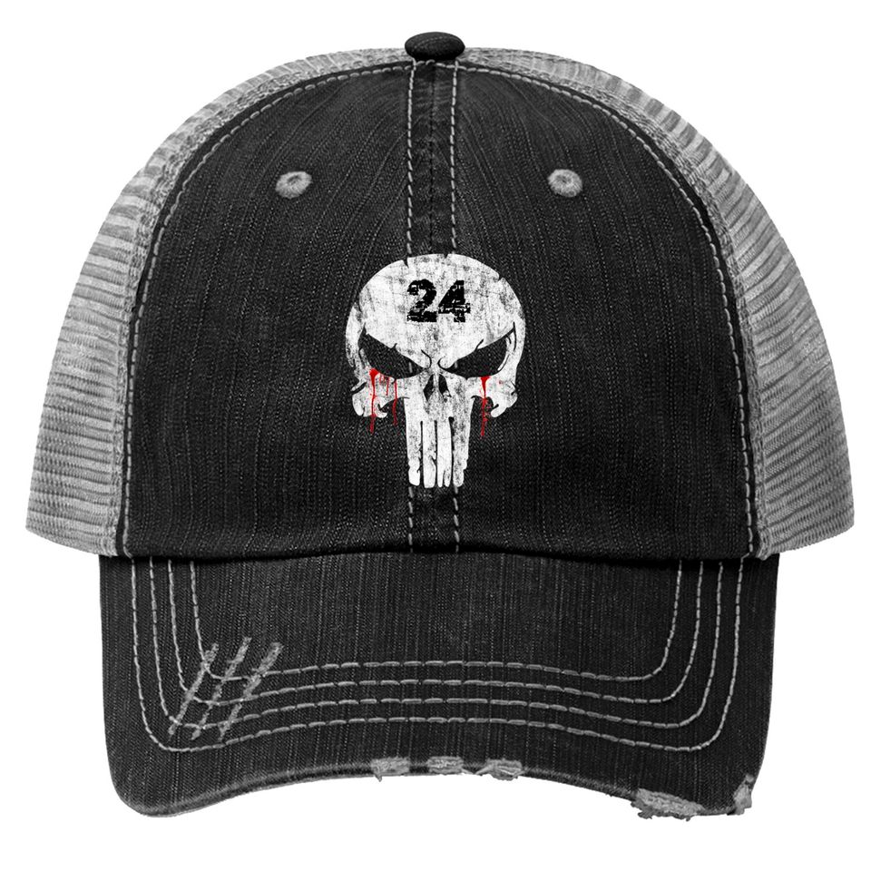 punisher Ghost recon iraq 24 Trucker Hats